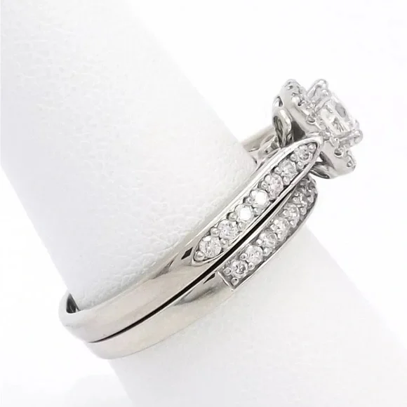 The Leo Diamond 1ctw Natural Diamond 14K Gold Engagement Ring & Band Set Sz7.5 - Picture 2 of 16